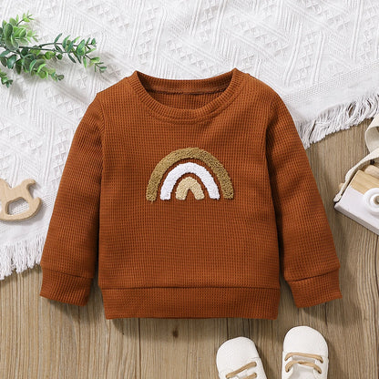 Baby Boys/Girls Rainbow Long-sleeve Pullover Sweatshirt (Age 3M-3YRS)