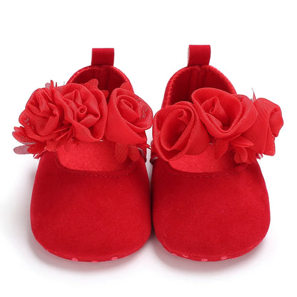 Baby Girls Red Christmas Shoes (Age Newborn-18M)