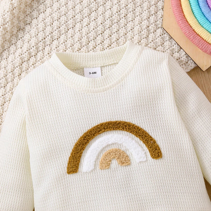 Baby Boys/Girls Rainbow Long-sleeve Pullover Sweatshirt (Age 3M-3YRS)