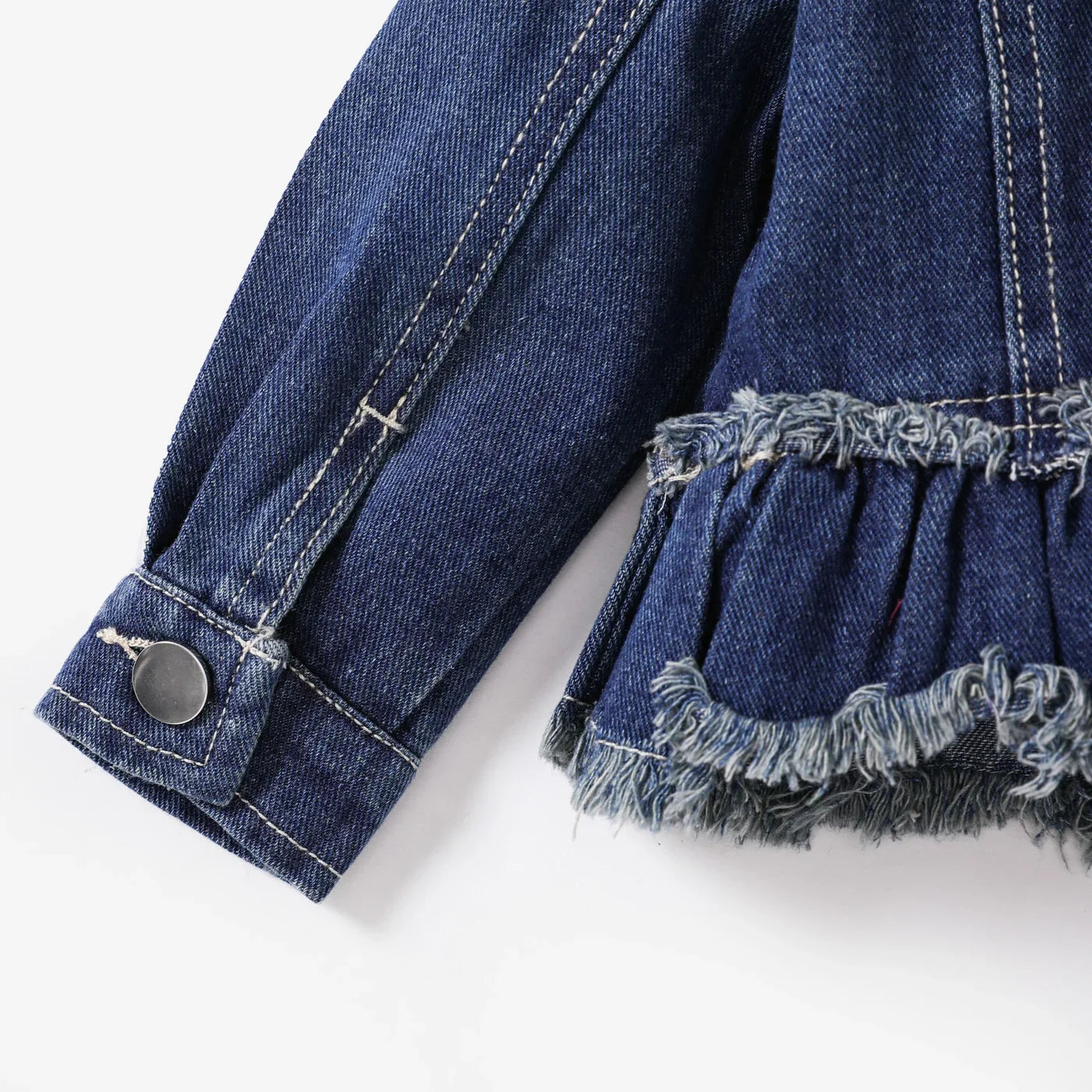 Baby Girl Cherry Denim Jacket (Age 3M-24M)