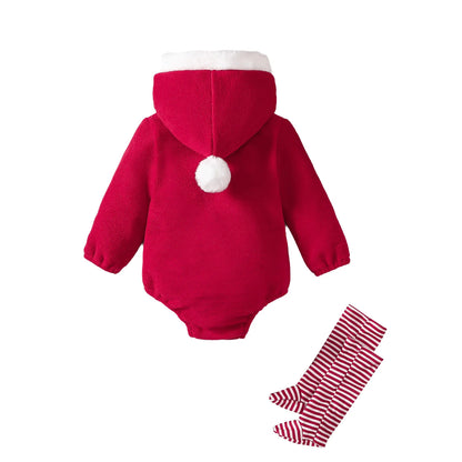 Baby/Toddler Christmas Hoodie Romper (Age 6M-3YRS)