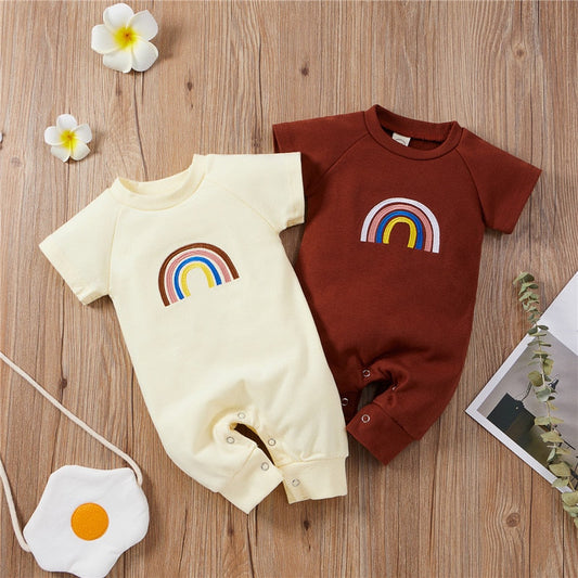 Baby Boys Rainbow Romper (Age 3m-18m)